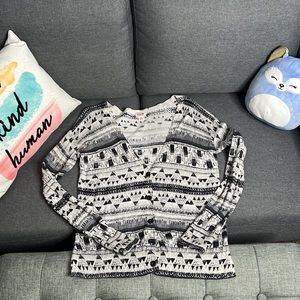 Mossimo Geometric Pattern Button-up Cardigan